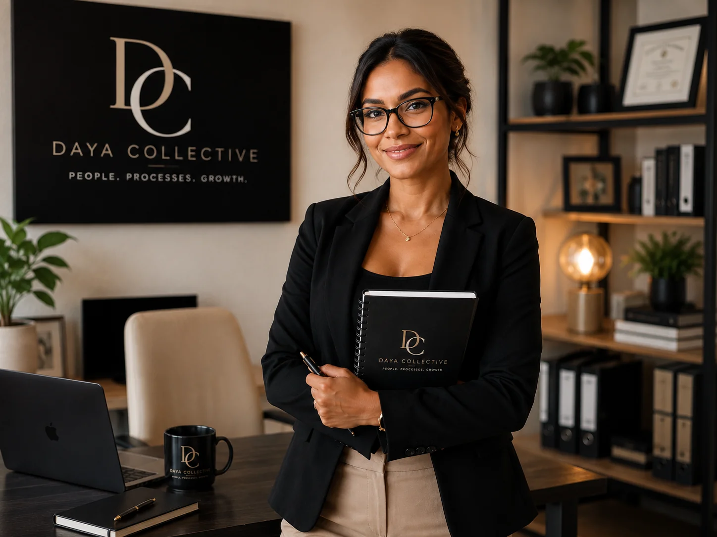 Modern elegant office interior at Daya Collective